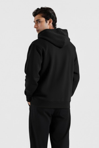 Classic Black Zip-Up Hoodie