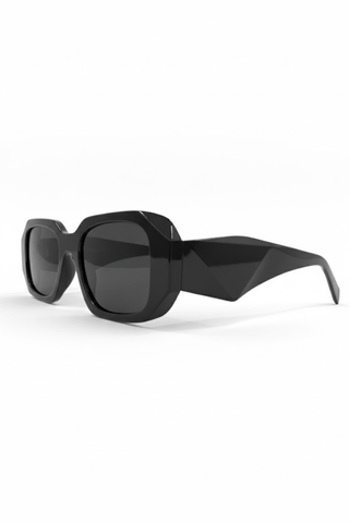 Black Rectangular Frame Sunglasses
