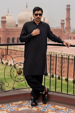 Classic Black Shalwar Kameez – Elegant, Comfortable, and Timeless - Ecowears.pk