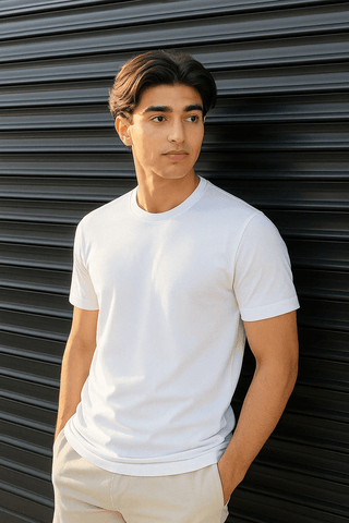 Classic White T-Shirt - Regular Fit for Timeless Style - Ecowears.pk