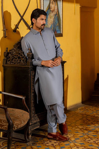 Refined Grey Shalwar Kameez – A Smart and Comfortable Choice for Everyday and Formal Wear - Ecowears.pk