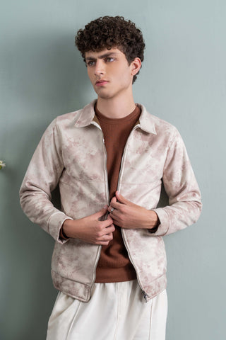 Cloud-Marble Zip Jacket