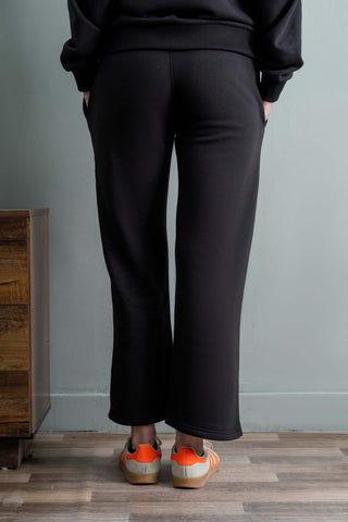 Black Essential Fleece Sweatpants