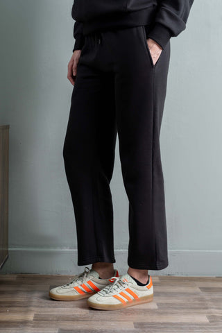 Black Essential Fleece Sweatpants