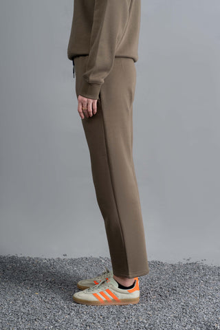 Mocha Straight-Fit Lounge Trouser