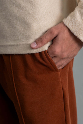 Rust Straight-Fit Trousers