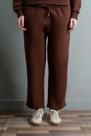 Chocolate Straight-Leg Trouser