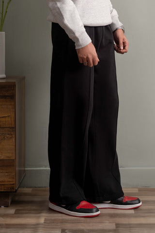 Noir Relaxed-Fit Trousers - Black