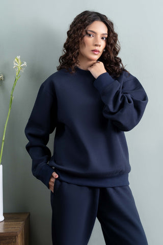 Navy Relaxed Fit Sweatshirt