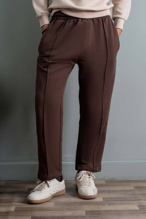 Classic Brown Relaxed-Fit Trouser