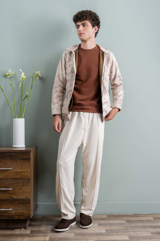 Cloud-Marble Zip Jacket