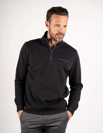 Men’s Black Half-Zip Sweatshit