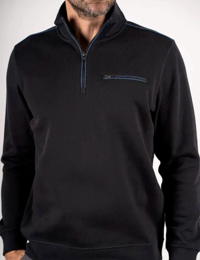 Men’s Black Half-Zip Sweatshit