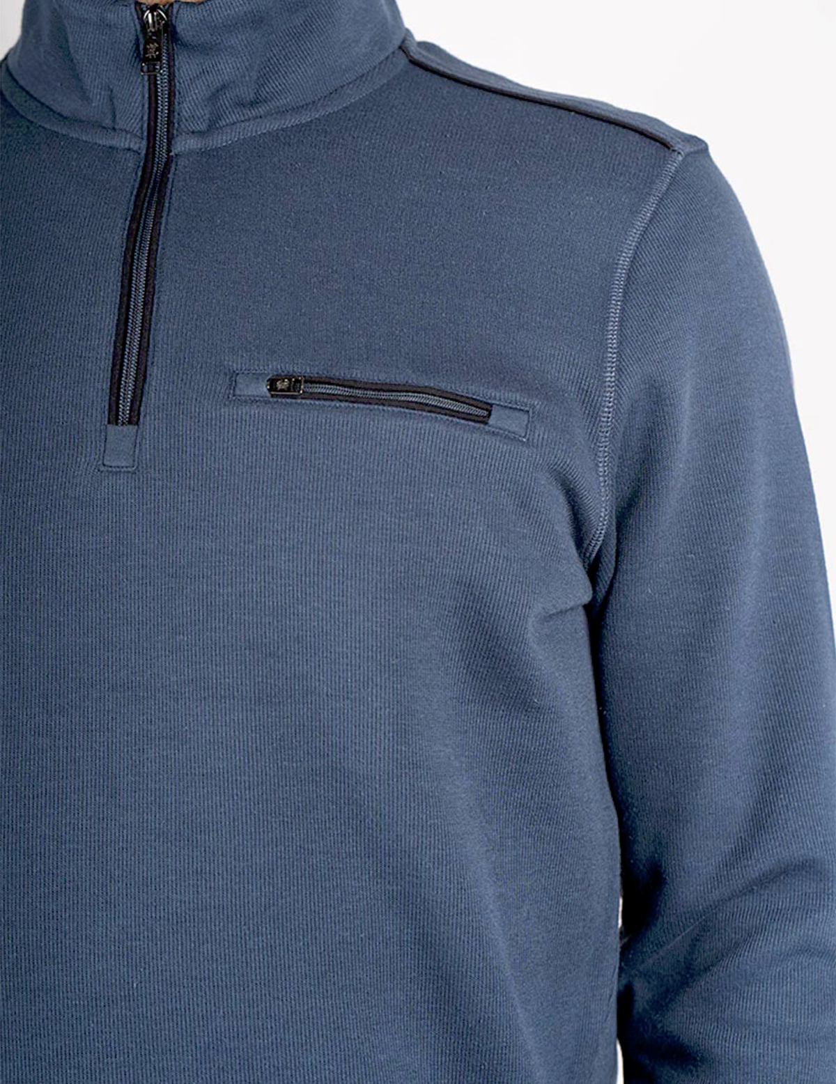 Men’s Blue Half-Zip Sweatshit