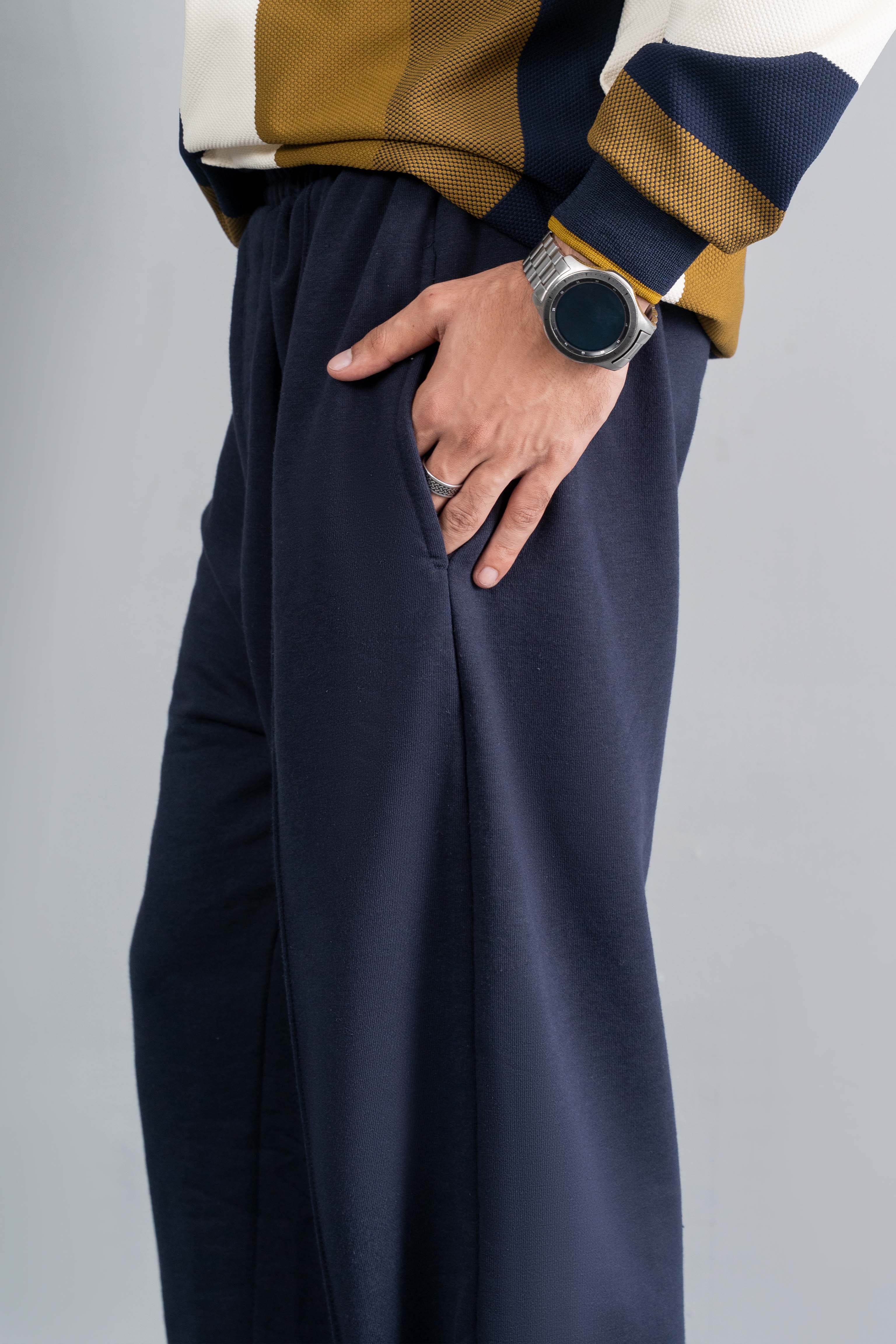 
                          Navy Ease Trouser Ecowears Store
                        