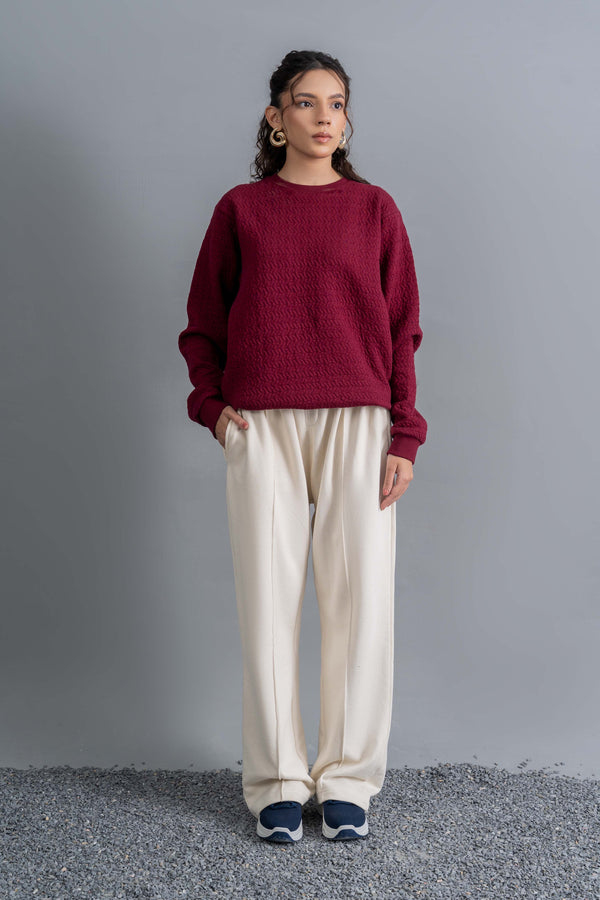 Maroon & Cream Winter Set