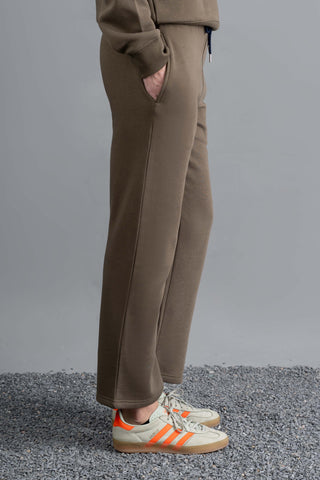 Mocha Straight-Fit Lounge Trouser