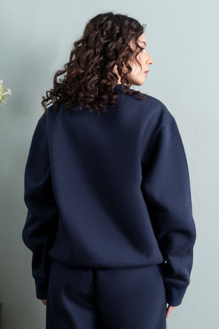 Navy Relaxed Fit Sweatshirt