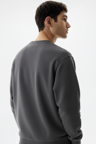 Classic Crewneck Sweatshirt – Charcoal Grey