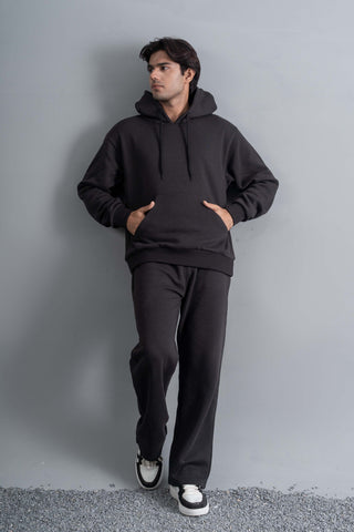 Black Essential Hoodie Set