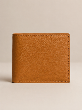 Pebbled Genuine Leather Bifold Wallet