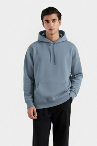 Frost Blue Fleece Hoodie