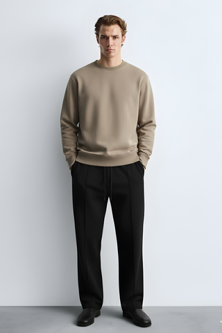 Noir Relaxed-Fit Trousers - Black