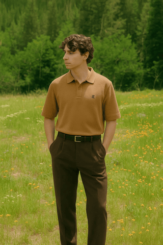 Rust Brown Polo Shirt – Classic Appeal - Ecowears.pk