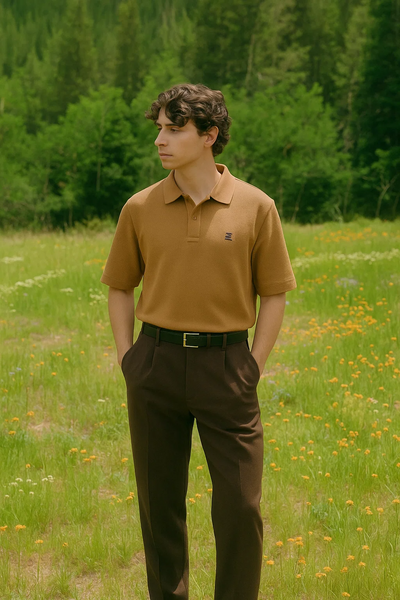 Rust Brown Polo Shirt – Classic Appeal