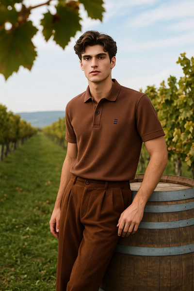Coffee Brown Polo Shirt – Refined Style
