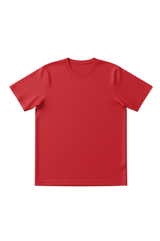 Women's Red Cotton T-Shirt – Classic Fit, Everyday Essential