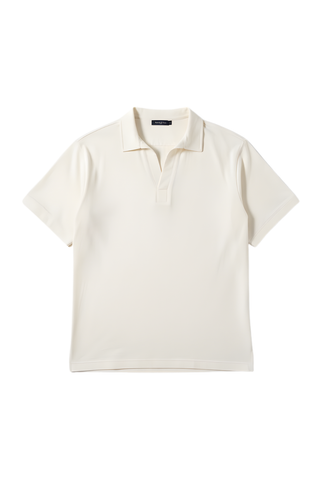 Cremino Light Cream Polo Shirt for Men – Premium Cotton Comfort