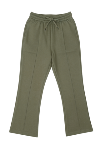 Dusty Olive Wide-Leg Trousers