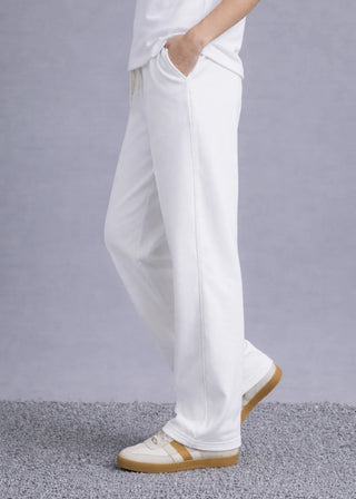 Premium White Relaxed Fit Trouser Ecowears Store