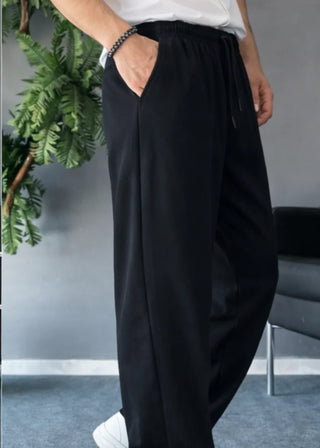 Noir Relaxed-Fit Trousers - Black Ecowears.pk
