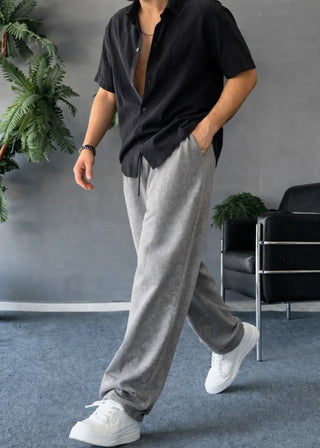 Relax Fit Trousers - Light Grey Ecowears Store