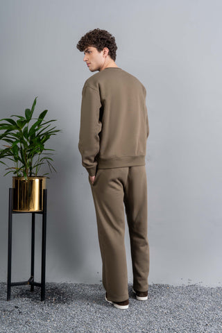 Olive Sweatshirt and Trouser Set
