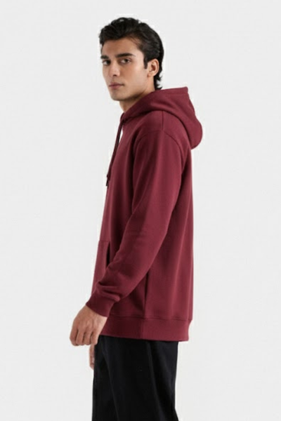 Maroon Fleece Hoodie