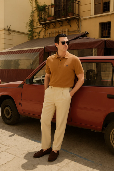 Rust Brown Polo Shirt – Classic Appeal