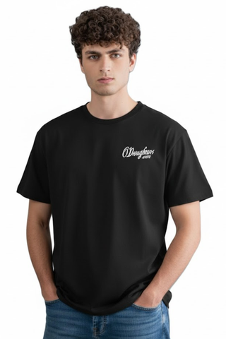 Men's Cotton Party Night T-Shirt with Down-Shoulder Design