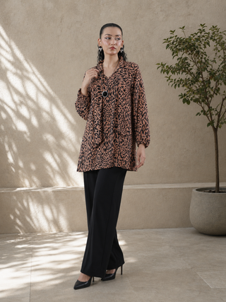 Ebon Luxe Cheetah Shirt