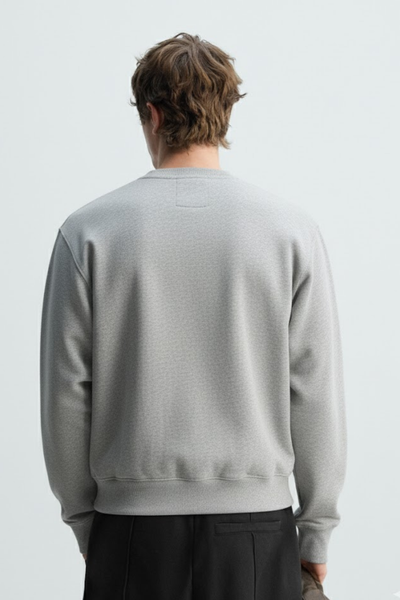 Classic Heather Grey Crewneck Sweatshirt