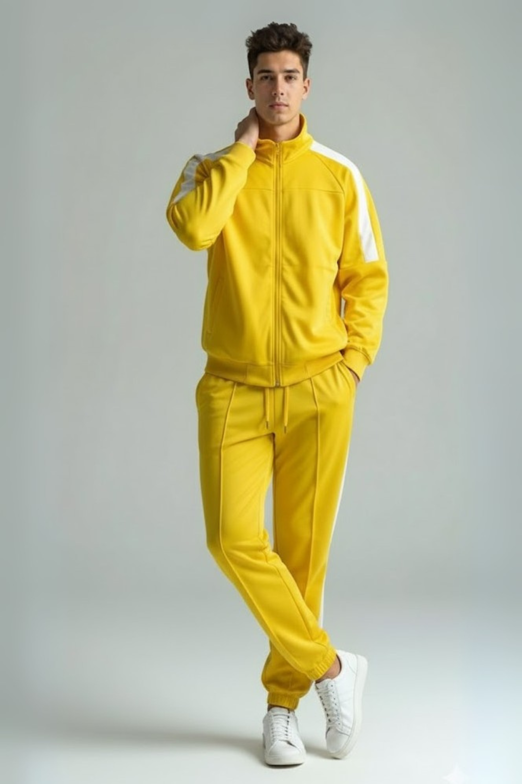 Yellow Track Jacket & Jogger Set