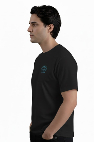 Men's Cotton Brazen T-Shirt with Down-Shoulder Design
