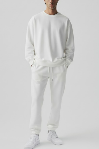 Minimal Cream Tracksuit