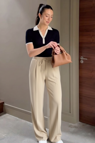 Vanilla Cloud Wide-Leg Trousers - Off-White