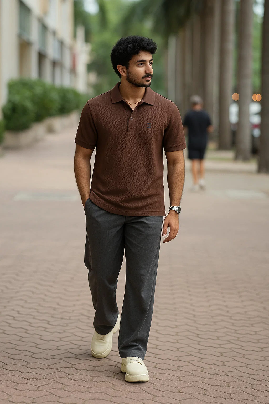 Coffee Brown Polo Shirt – Refined Style