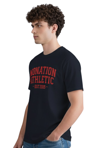 Shadow Leaf Tee Navy Blue - Stylish and Comfortable T-Shirt for Everyday Wear