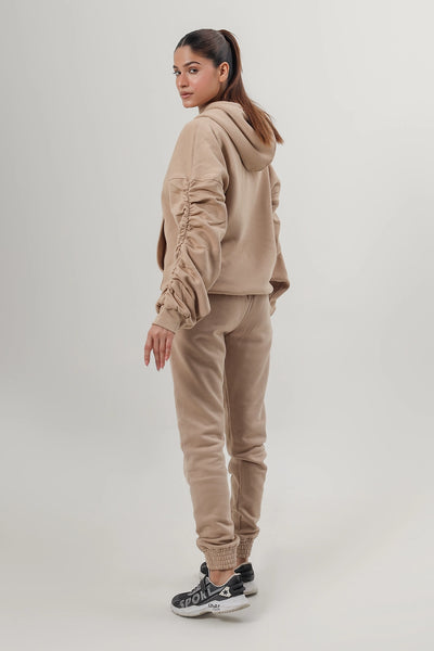 Light Beige Full Tracksuit Set