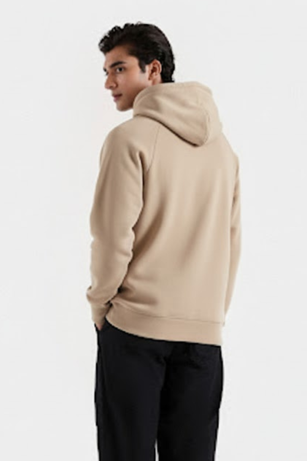 Classic Beige Fleece Hoodie